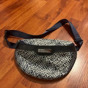 Unisex Nautica Woven Jacquard Belt Bag. Used.